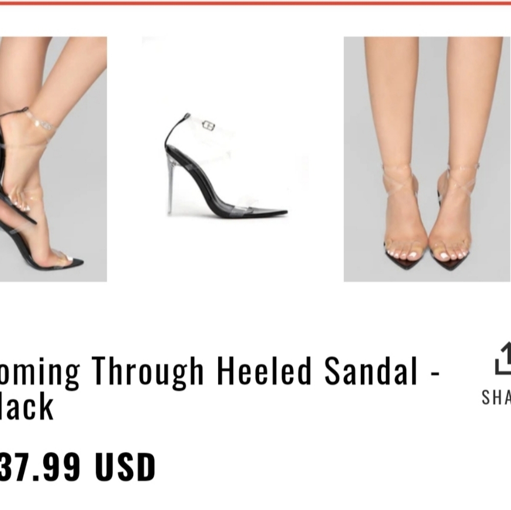 Fashion Nova Coming Through heeled sandal